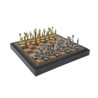 Picture Chess set: chessboard + pieces Napoleon 92M+219GN