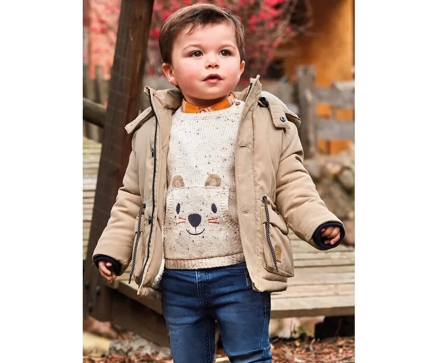obrazek 1 Mayoral Parka 2.439 Beżowy Regular Fit