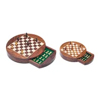 Picture G-1030 wooden magnetic chess set