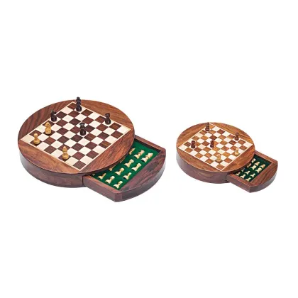 Zdjęcie Zestaw drewnianych szachów magnetycznych G-1030