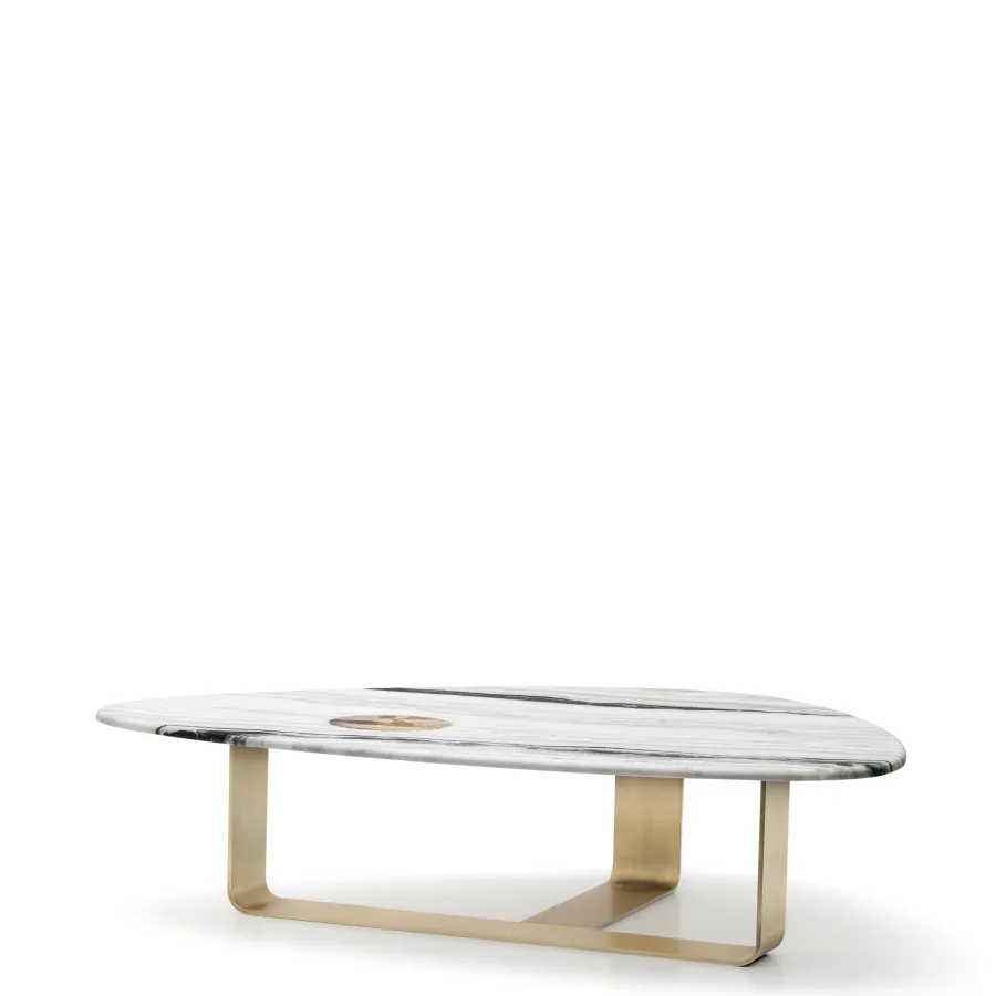 obrazek 5 Luksusowy stolik kawowy z satynowego marmuru do salonu – Arcahorn