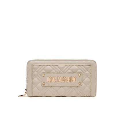 Zdjęcie LOVE MOSCHINO Duży Portfel Damski JC5600PP1MLA0110 Beżowy