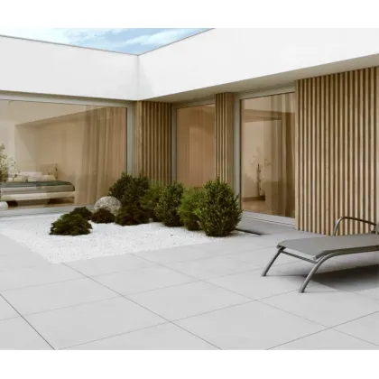 Zdjęcie 150x60 cm VT - (B0 biały złamany) - betonowa płyta podłogowa i tarasowa