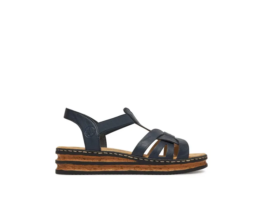 obrazek 1 Rieker Sandały 62918-14 Granatowy