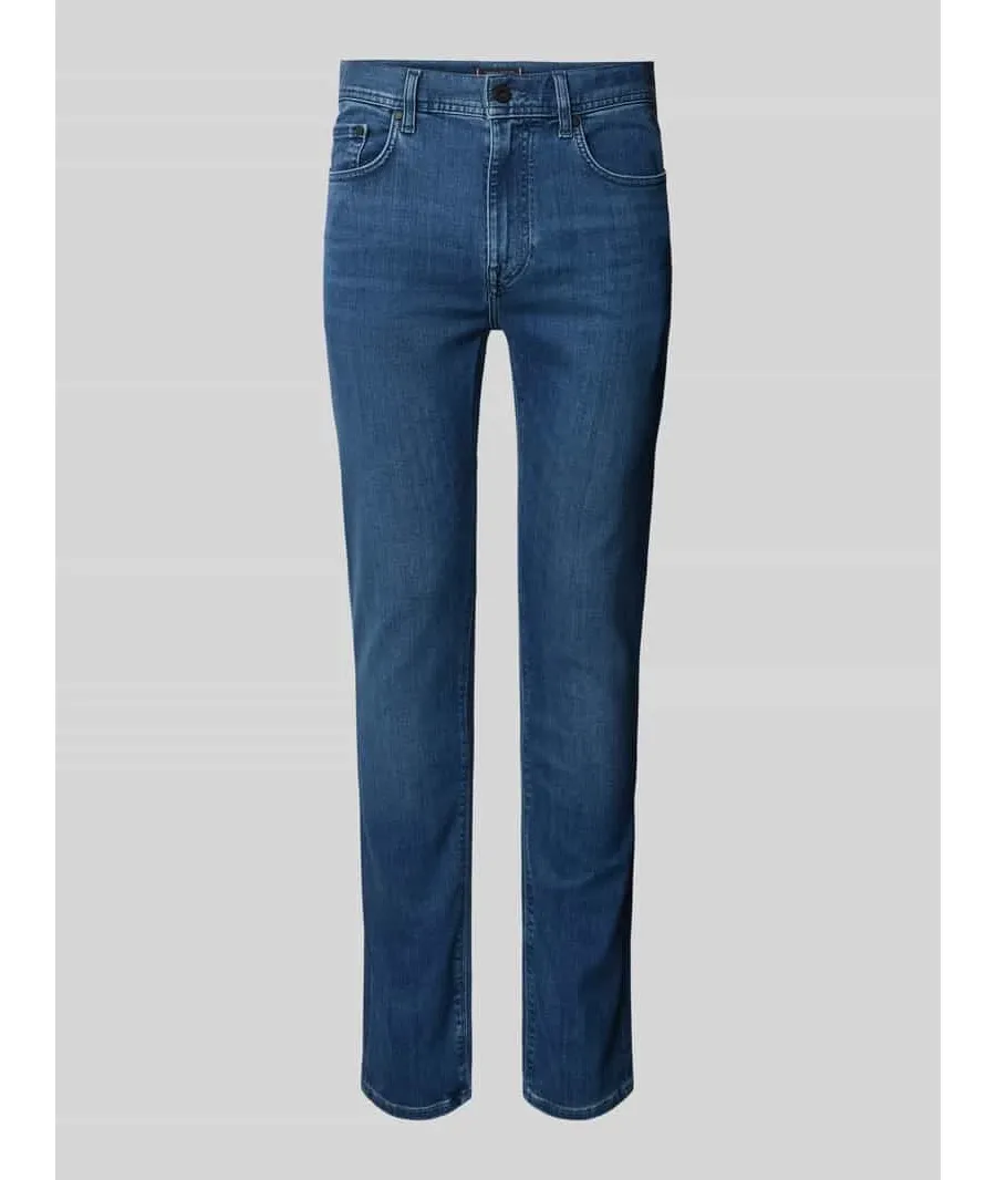 obrazek 1 Jeansy o kroju slim fit z 5 kieszeniami model ‘BLEECKER’