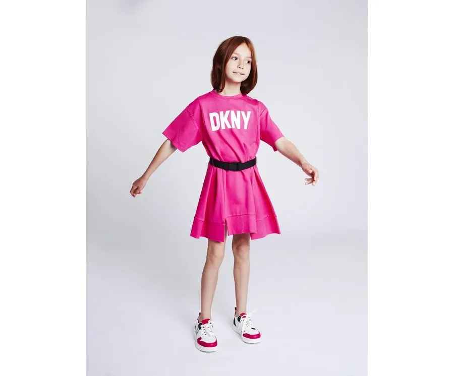 obrazek 1 DKNY Sukienka codzienna D32865 S Różowy Regular Fit
