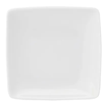 Zdjęcie Biały klasyczny porcelanowy talerz obiadowy z serii Carré White inspirowanej stylem azjatyckim - Vista Alegre
