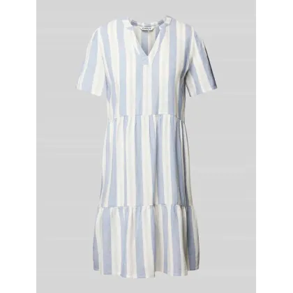 Zdjęcie Sukienka mini z mieszanki lnu i wiskozy model ‘TIRI’