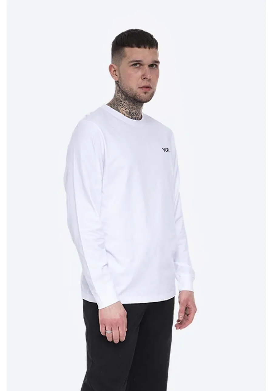 obrazek 1 Wood Wood longsleeve bawełniany Mark Paisley Long Sleeve kolor biały z nadrukiem 12115401.2489-BRIGHTW