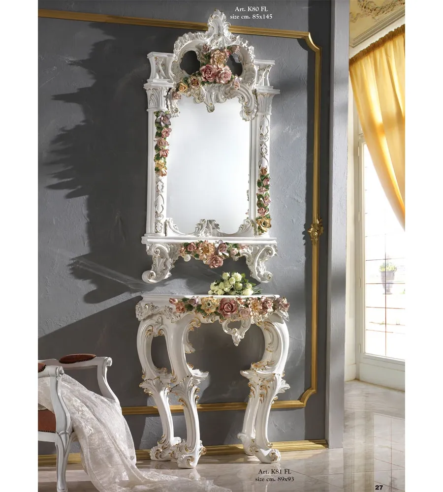 picture 1 Italian ceramic mirror