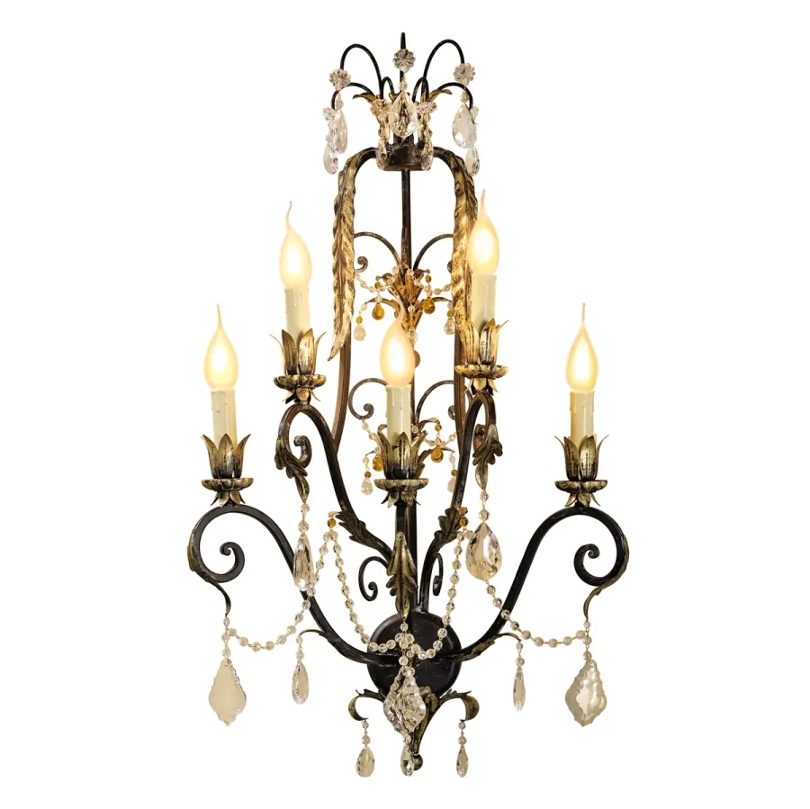 obrazek 1 Kinkiet z pięcioma źródłami światła H.88xL.50xP.30 cm