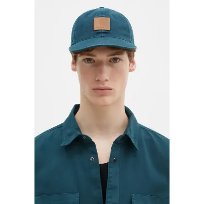 Zdjęcie Carhartt WIP czapka z daszkiem Canvas Cap kolor turkusowy gładka I034347.2P0XX