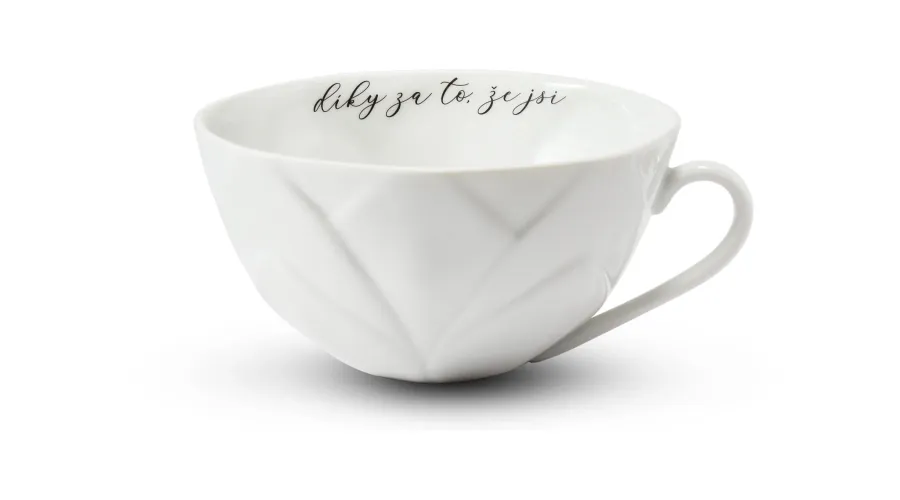 obrazek 1 Luksusowa filiżanka „thanks for being you” z nowoczesnej kolekcji Flora decor - Leander