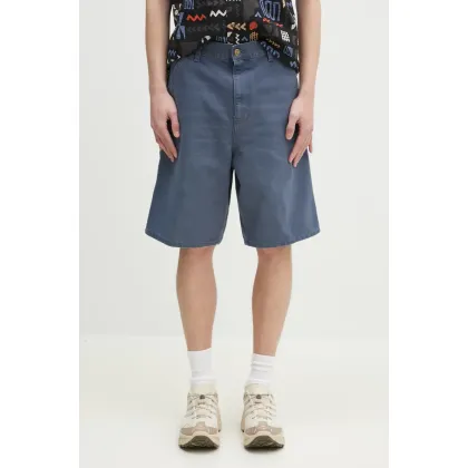 Zdjęcie Carhartt WIP szorty bawełniane Single Knee Short męskie kolor niebieski I034797.2OT4O