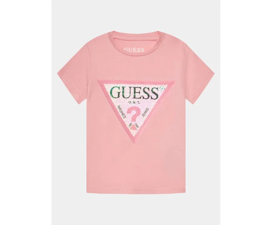 obrazek 1 Guess T-Shirt K4RI31 K6YW1 Różowy Regular Fit