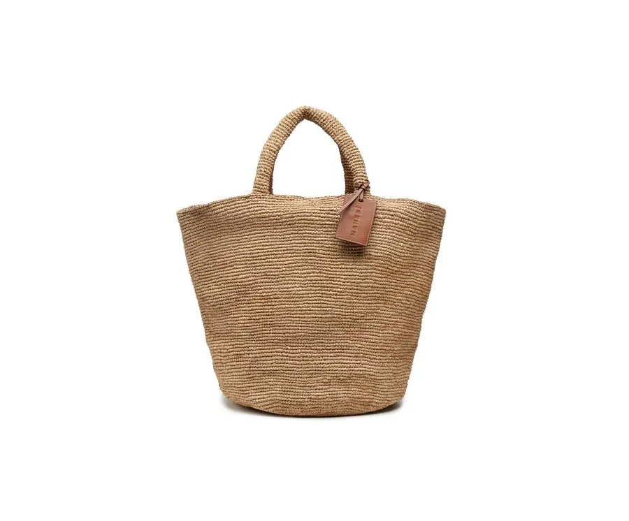 obrazek 1 Manebi Torebka Natural Raffia Summer Bag V 2.2 AD Brązowy