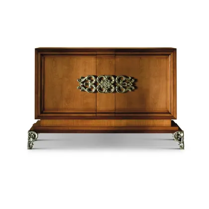 Zdjęcie Antyczna włoska 2-drzwiowa komoda z podstawą