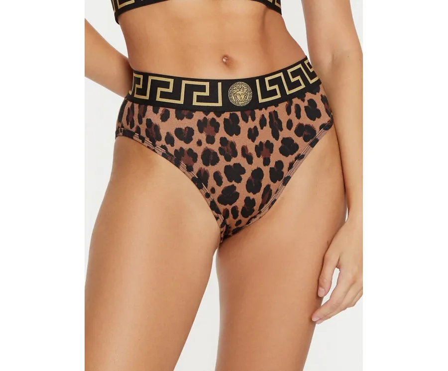 obrazek 1 Versace Figi klasyczne z wysokim stanem AUD01050 1A12311 Brązowy