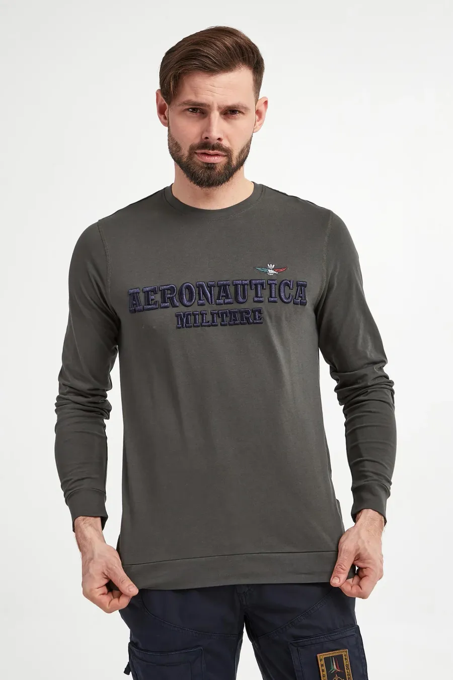 obrazek 1 Longsleeve męski AERONAUTICA MILITARE Aeronautica Militare