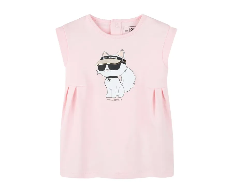obrazek 1 Karl Lagerfeld Kids Sukienka codzienna Z30510 M Różowy Regular Fit