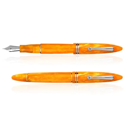 Picture Stylish Leonardo fountain pen with a silver