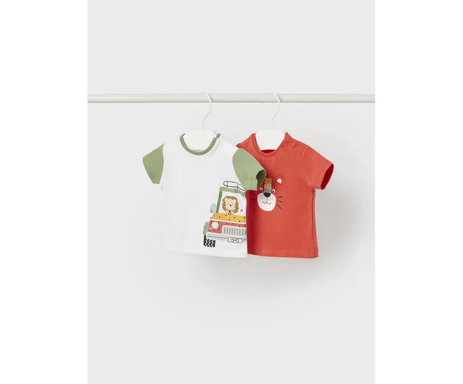 obrazek 1 Mayoral Komplet 2 t-shirtów 1002 Kolorowy Regular Fit