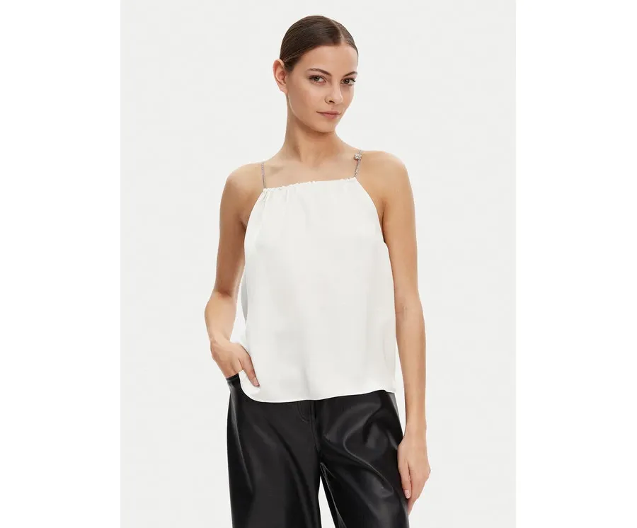 obrazek 1 HUGO Top Cebena 50536436 Biały Regular Fit