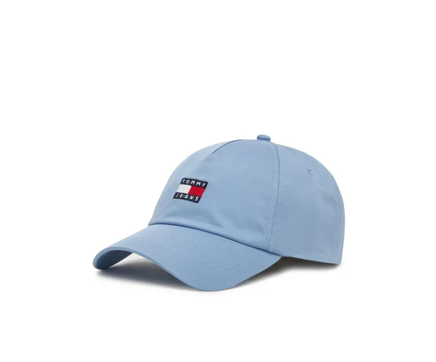 obrazek 1 Tommy Jeans Czapka z daszkiem Heritage Core 5 Panel AW0AW16991 Błękitny