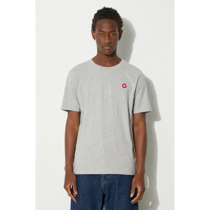 Zdjęcie Wood Wood t-shirt bawełniany Ace Double A kolor szary melanżowy 10005700.2222-NAVY