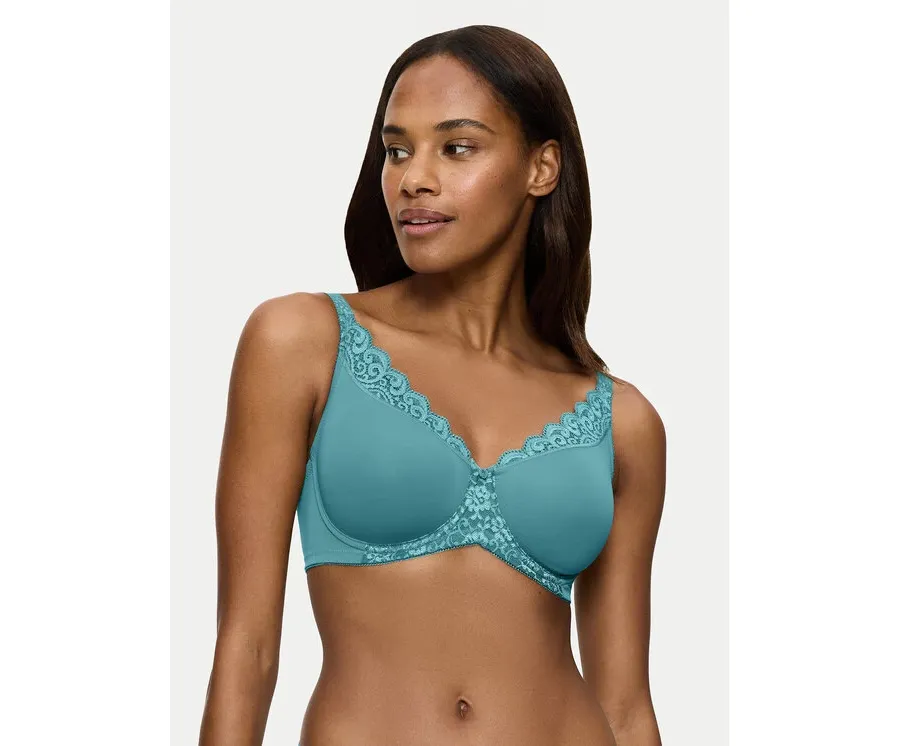 obrazek 1 Triumph Biustonosz z fiszbiną Amourette 10210670 Turkusowy