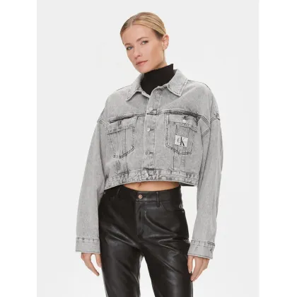 Zdjęcie Calvin Klein Jeans Kurtka jeansowa J20J222467 Szary Oversize