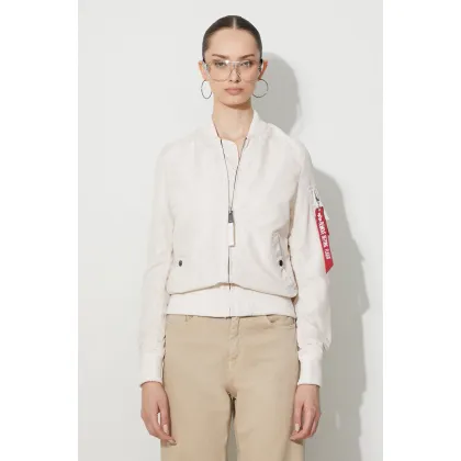 Zdjęcie Alpha Industries kurtka bomber MA-1 TT damski kolor beżowy