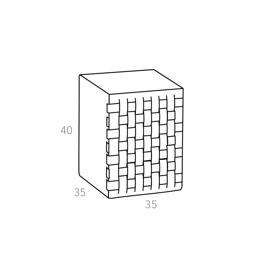 obrazek 2 Tapicerowany skórzany stołek Bottega 35x35xH40 cm w kolorze musztardowym