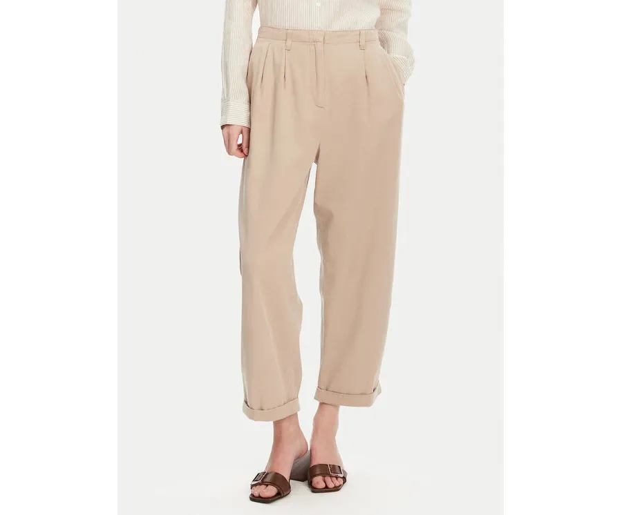 obrazek 1 Tommy Hilfiger Spodnie materiałowe WW0WW45589 Beżowy Relaxed Fit