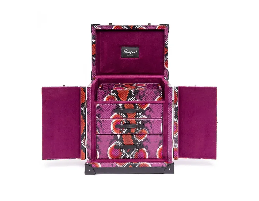 obrazek 5 Stylowy kuferek Amour Deluxe na biżuterię w kolorze różowym