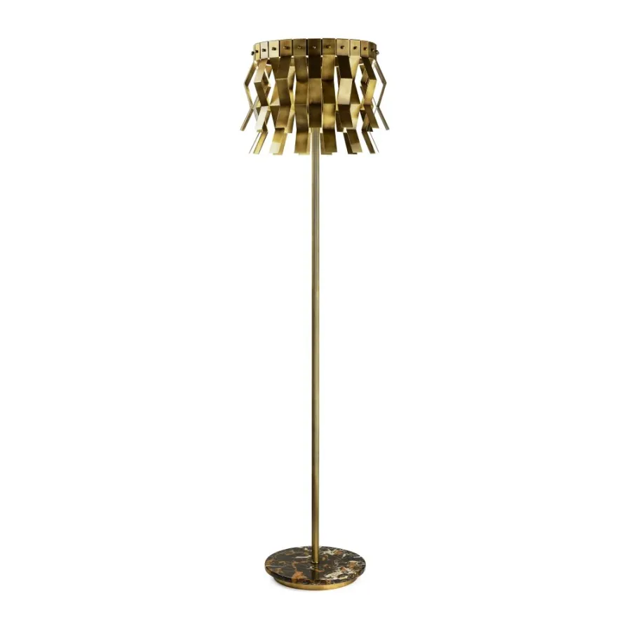 obrazek 1 Lampa podłogowa z dekoracyjnymi elementami H.180xL.50xP.35 cm
