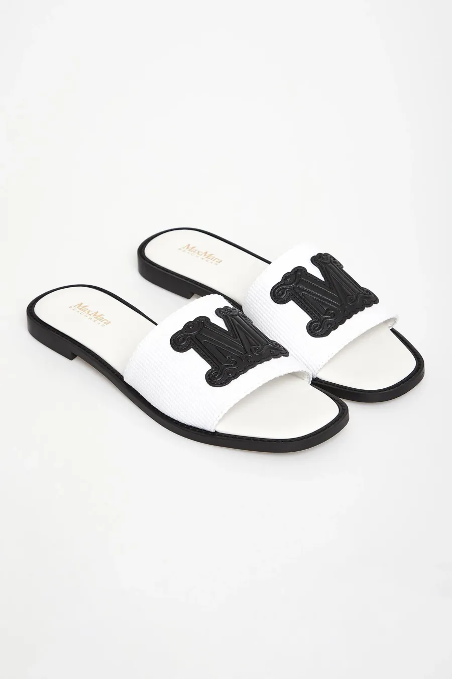 obrazek 1 Klapki damskie skórzane Gene MAX MARA BEACHWEAR Max Mara Beachwear