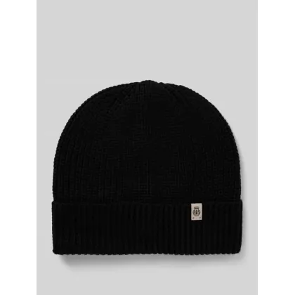 Zdjęcie Czapka beanie z detalem z logo model ‘Pure Merino’