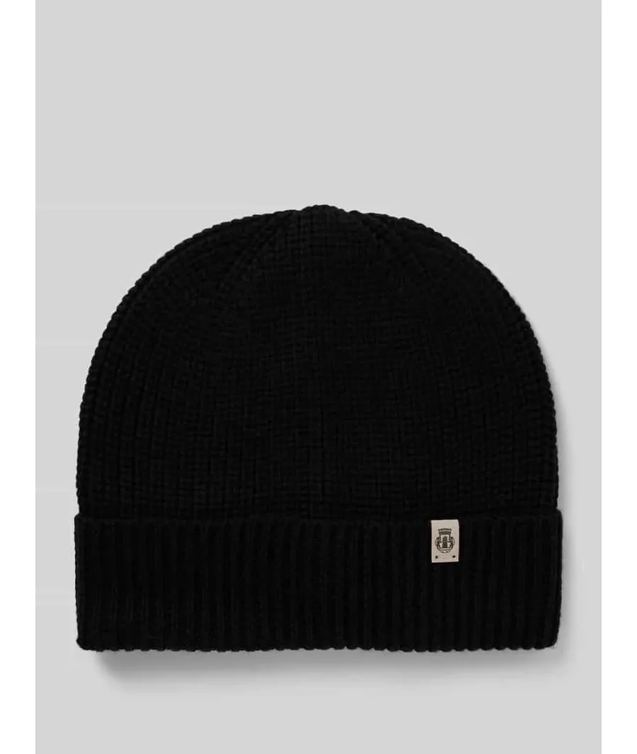 obrazek 1 Czapka beanie z detalem z logo model ‘Pure Merino’