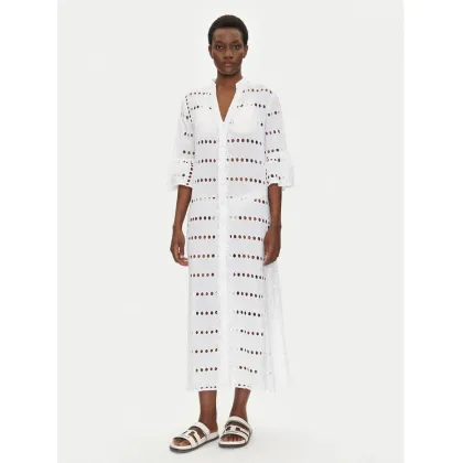 Zdjęcie Iconique Sukienka plażowa IC25-004 Biały Relaxed Fit
