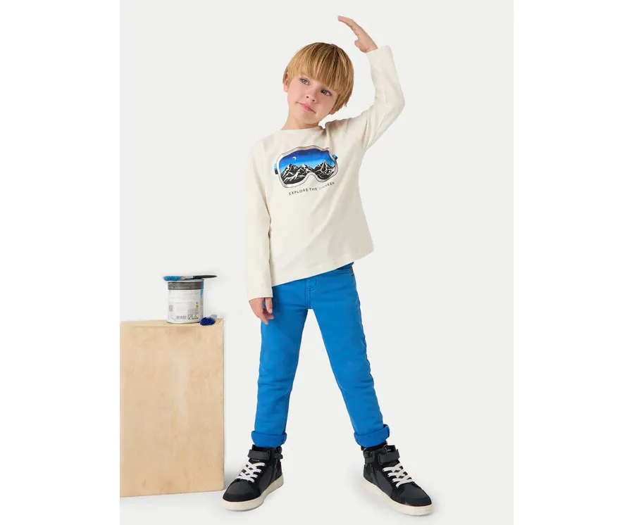 obrazek 1 Mayoral Spodnie materiałowe 4539 Niebieski Slim Fit