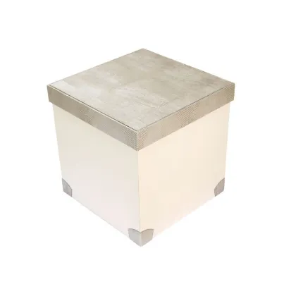 Zdjęcie Duże solidne pudełko ze skórzaną pokrywą!