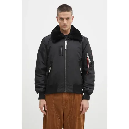 Zdjęcie Alpha Industries kurtka bomber Injector III męski kolor czarny przejściowa 143104.03