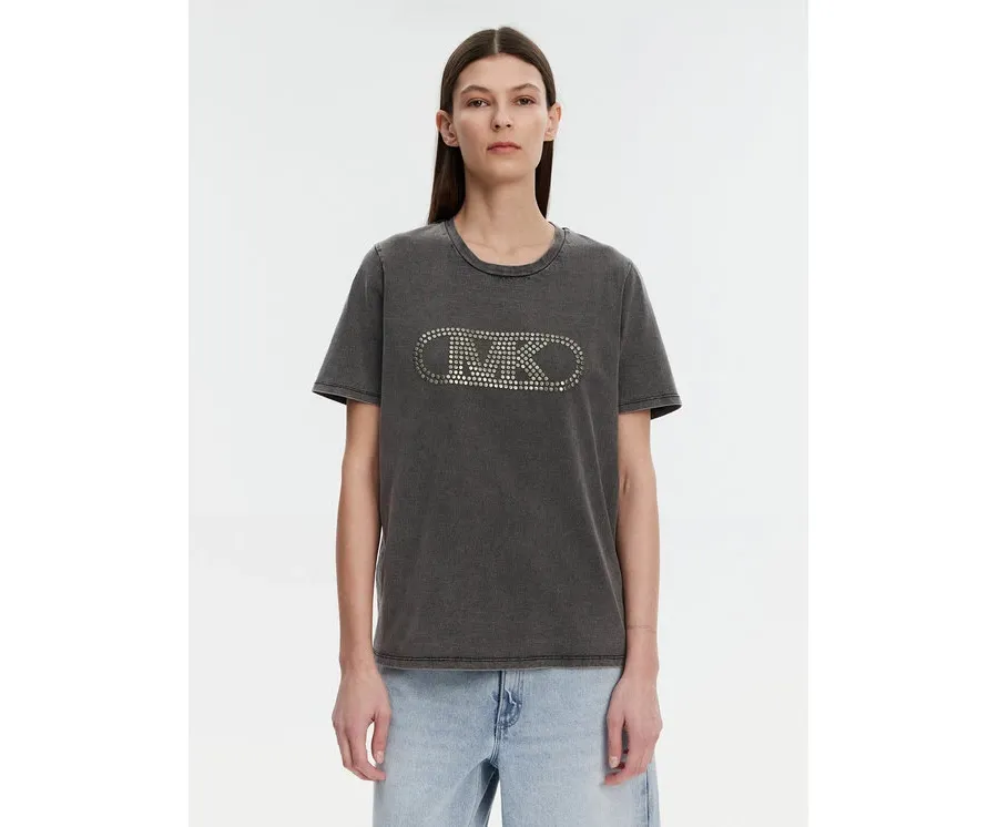 obrazek 1 MICHAEL Michael Kors T-Shirt MS551SC36A Szary Regular Fit