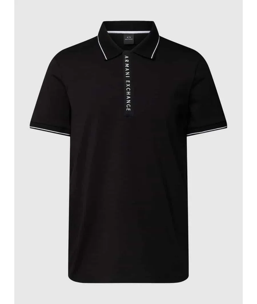 obrazek 1 Armani Exchange Polo 8NZF71 ZJH2Z 1200 Czarny Regular Fit
