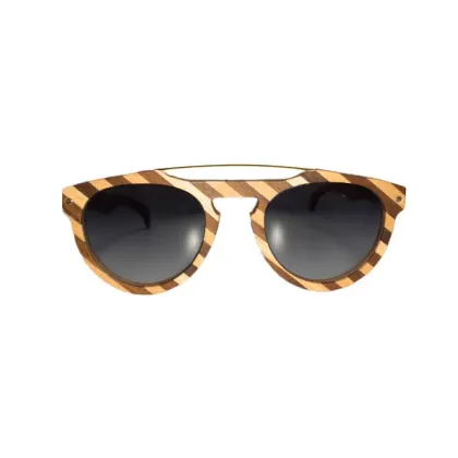 Zdjęcie Okulary damskie dla odważnych kobiet - drewno orzecha i klonu - Legno Light