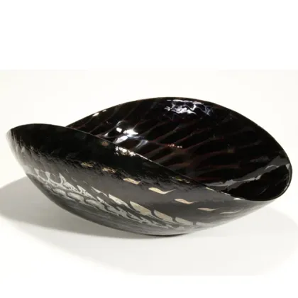 Zdjęcie Włoska elegancka misa ze szkła murano