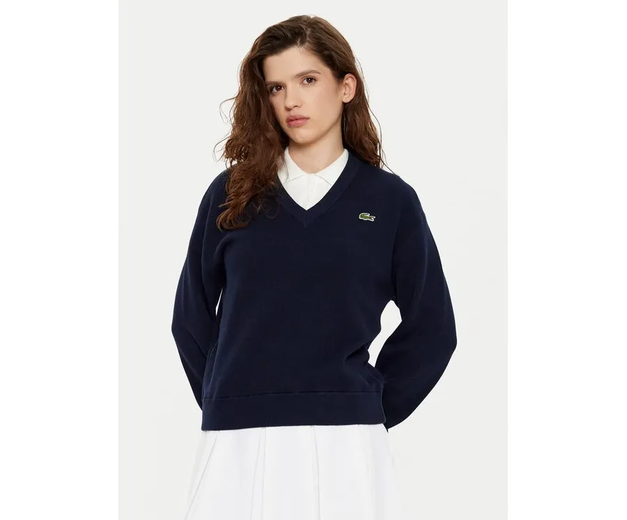 obrazek 1 Lacoste Sweter AF5622 Granatowy Regular Fit