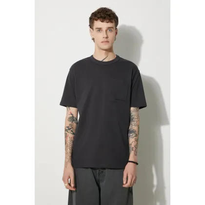 Zdjęcie New Balance t-shirt bawełniany kolor czarny gładki MT23567PHM-PHM
