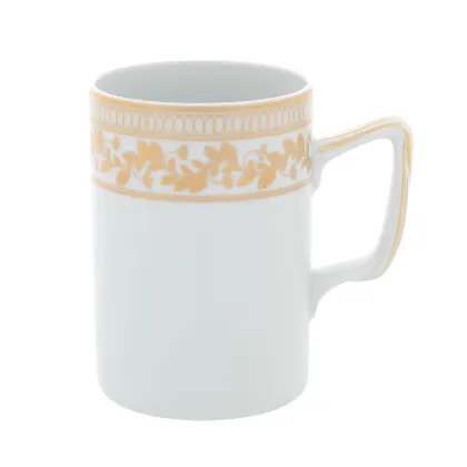 Picture A mug made of porcelain with a gold floral ornament from the Anna - Vista Alegre collection